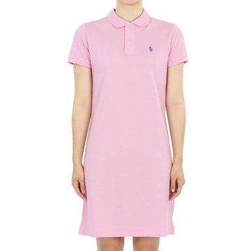 POLO RALPH LAUREN Pferdelogo Midi Kleid (Rosa) 211799490 012 80950532 [P]