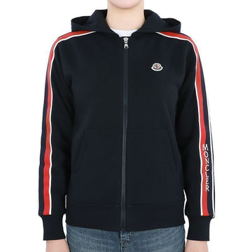 MONCLER モンクレール キッズ 三線ライニング ワッペン パッチ フード ジップアップ (ネイビー) 8G00032 899PS 778 12,14A 84405264 [P]
