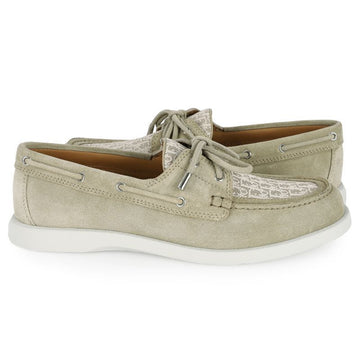 DIOR Männer Wildleder Oblique Granville Bootsschuhe (Beige) 3DE384ZWN 161 84418564 [P]
