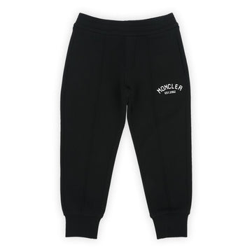 Moncler Kids Embroidered Logo Training Pants (Black) 8H00004 899PS 999 8,10A 93998568 [P]