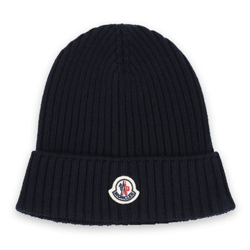 MONCLER Kids Logo Patch Beanie (Navy) 3B00012 M1131 742 96092383 [P]