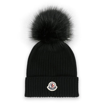 Moncler Kids Infant Pom Pom Beanie (Black) 3B00014 M1131 999 96094763 [P]