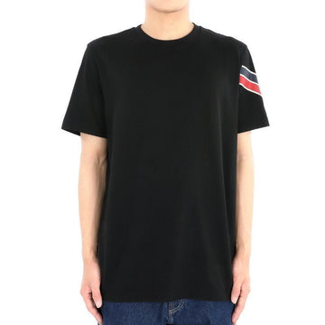 MONCLER Herren Schulterstreifen T-Shirt (Schwarz) 8C00029 89AKK 999 96181987 [P]