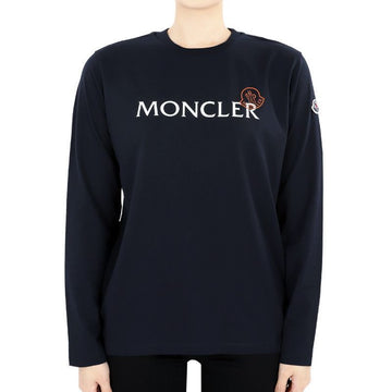 MONCLER モンクレール キッズ レタリング ロゴ プリンティング ロンT (ネイビーブルー) 8D00004 89AFV 778 12,14A 100807477 [P]