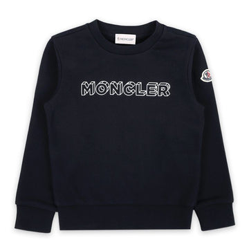 MONCLER Kids Lettering Logo Sweatshirt (Navy) 8G00028 899PS 778 8,10A 100908600 [P]