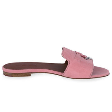 Loro Piana Women's Summer Charm Suede Mule Slippers (Halight) 307F 100911972 [P]
