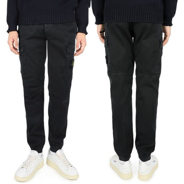 STONE ISLAND Cargo Jogginghose mit Wappen-Patch für Herren (Schwarz) 8115313L1 A0129 101268212 [P]