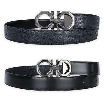 SALVATORE FERRAGAMO Reversibler Gürtel mit Logo für Herren (Navy/Schwarz) 670266 765787 006 105618873 [P]