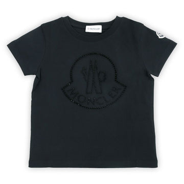 MONCLER モンクレール キッズ ロゴ プリンティング 半袖(ブラック) 8C00012 83907 999 8,10A 117393227 [P]