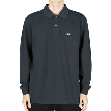 CP COMPANY Langarm-T-Shirt mit gesticktem Logo für Herren in Charcoal 17CMPL066A 005263W 995 120077898 [P]