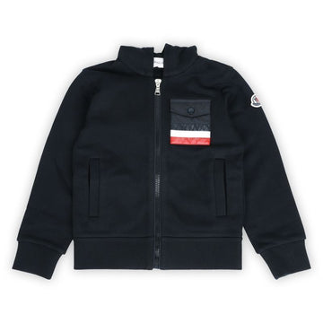 Moncler Kids Triple Stripe Pocket Hooded Jacket (Navy) 8G00031 899PS 778 8,10A 120078328 [P]
