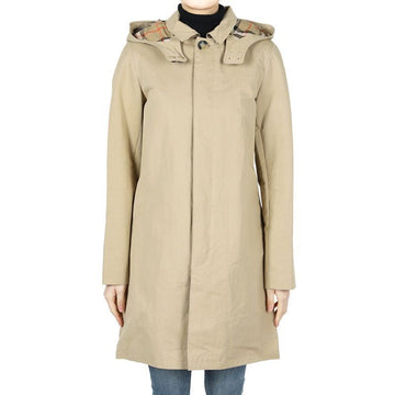 Burberry Kids Vintage Check Hooded Coat Jacket (Beige) 8104786 12,14Y (suitable for adults) 124404659 [P]