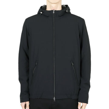 HERNO リゾート フーデッド ボンバー ジャケット (ブラック) GI00042UR 12387S 9300 125240342 [P]