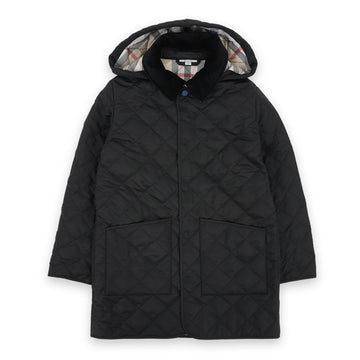 BURBERRY Kinder Stepp Karierter Kapuzenpadded Mantel (Schwarz) 8092531 125690280 [P]