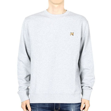 Maison Kitsune Men's Headfox Patch Sweatshirt (Gray) LM00301KM0001 H120 127023598 [P]