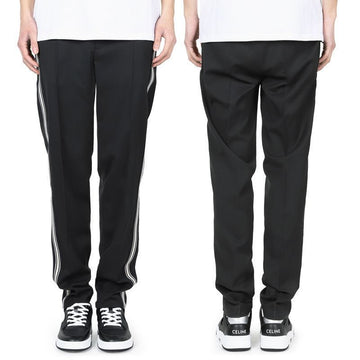 MONCLER モンクレール メンズ ストライプ トラウザー パンツ (ブラック) 2A00010 597FV 999 127291753 [P]