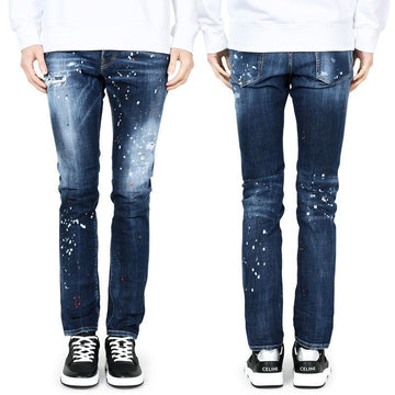 DSQUARED2 Diesel Herren Distressed Painted Washed Cool Guy Jeans S74LB1658 S30664 470 127447971 [P]