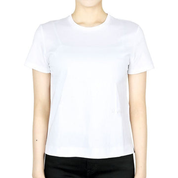 MaxMara Embroidered Logo Nerina Short Sleeve (White) 2511971018600 001 127540632 [P]