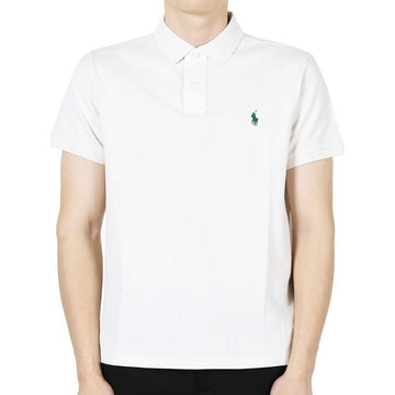 POLO RALPH LAUREN メンズ スリムフィット ロゴ刺繍 PK 半袖 (クリーム) 710680784 426 132700179 [P]