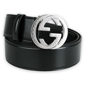 Gucci Men's Interlocking G Buckle Belt (Black) 812255 0YA0N 1000 132808892 [P]