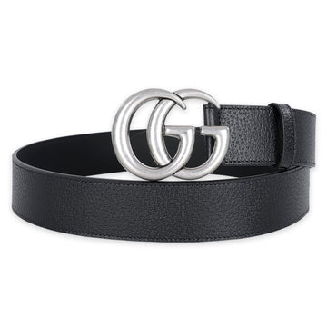 Gucci Men's GG Marmont Silver Buckle Belt 406831 DJ20N 1000 133254714 [P]