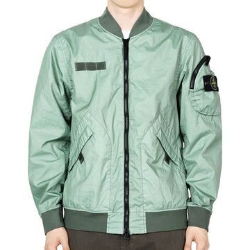 STONE ISLAND ストーン メンズ ワッペン パッチ ナイロン ボンバー ジャケット (セージグリーン) K1S15 4100004 S0A21 V0055 133518995 [P]