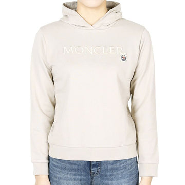 MONCLER モンクレール キッズ ワッペン パッチ フード トレーナー (ベージュ) 8G00010 89AKM 20L 12,14A (成人着用可能) 129925111 [P]