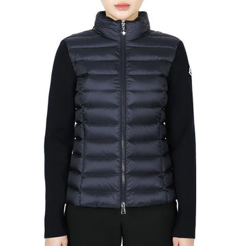 MONCLER Damen Logo Patch Mix Daunenjacke (Navy) 9B00006 M1122 742 134331259 [P]
