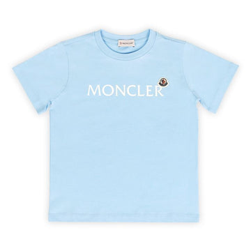 MONCLER Kinder Lettern-Logo-Patch Kurzarm (Sky) 89AFV 71P 8,10A 131312419 [P]