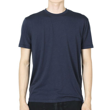 TOM FORD メンズ ベーシック クルーネック 半袖 (ネイビー) JCS004JMT002S23 HB785 135617015 [P]