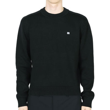 Acne Studios Men's Crewneck Cotton Knit (Black) C60102 900 131429239 [P]