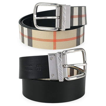 Burberry Reversible Check Leather Belt 153145278 [P]