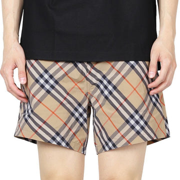 BURBERRY メンズ ヴィンテージ チェック ドローストリング スイムパンツ (ベージュ) 8087335 B9368 135854768 [P]