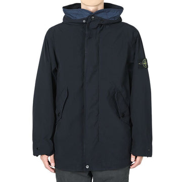 Stone Island Men's Wappen Patch Light Compact TOUCH POLY-TC Jacket (Navy) K1S15 4100029 S0042 V0020 135855936 [P]