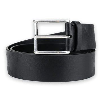 BURBERRY Herren Karo Leder Quadrat Schnalle Gürtel (Schwarz) 8103802 141094035 [P]