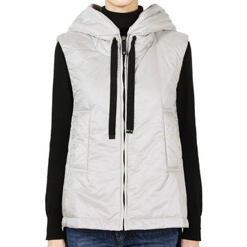 MaxMara Women The Cube Green Go Hooded Padded Vest (Beige) 2529296024600 003 141751094 [P]