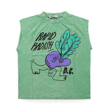 BOBO CHOSES キッズ ラピッド ラディッシュ ノースリーブ(グリーン) B126AC026 311 154025866 [P]