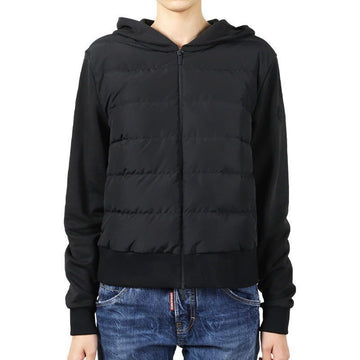 Moncler Women's Wappen Cotton Zip-Up Padded Jacket (Black) 8G00012 89B02 999 142760865 [P]