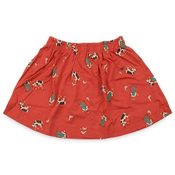 Bobo Choses Kids Farm Adventure Allover Skirt (Red) B126AC077 611 154487108 [P]