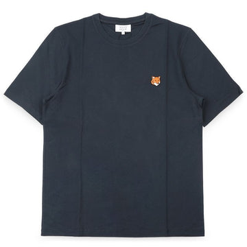 Maison Kitsune Men's Fox Head Patch Regular Short Sleeve (Navy) PM00107KJ7026 0413 154847950 [P]