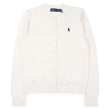 POLO RALPH LAUREN Damen-Pony-Stickerei-Logo-Cardigan (Creme) 211971871 003 155070063 [P]