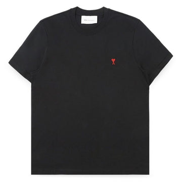 AMI Unisex Small Heart Embroidery Logo Short Sleeve T-Shirt 155290774 [P]