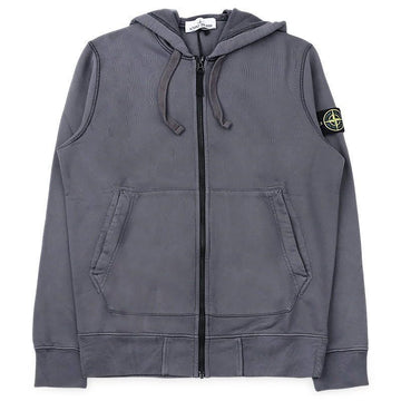 Stone Island Men's Patch Cotton Fleece Hooded Zip Jacket 155291159 [P]