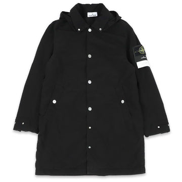STONE ISLAND Herren Wappen-Patch Compact Touch Langjacke (Schwarz) K2S15 7100004 S0042 V0029 144695130 [P]