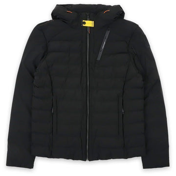 PARAJUMPERS Lederjacke für Herren mit Kolberth-Padding (schwarz) PMPU LD02 0541 146306346 [P]