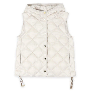 MaxMara Women's Trepa Quilted Padding Vest (Milk) 2529296045600 066 146991615 [P]
