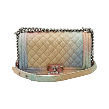 CHANEL Quilted Rainbow Medium Boy Flap Bag 2018 Saison A67086 158581245 [P]