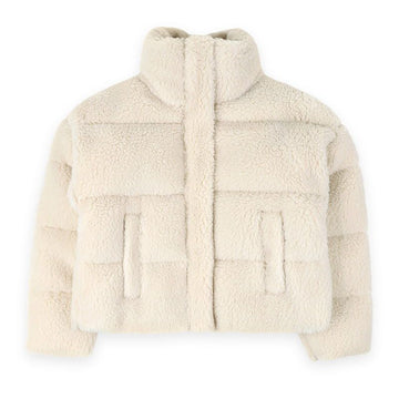 MaxMara Alfred Fleece Padded Jacket (Beige) 2525486062600 001 147428253 [P]