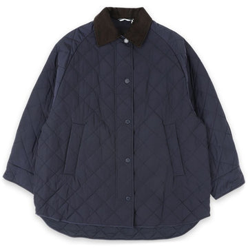 MaxMara Women Peppato Quilted Collar Neck Jacket (Navy) 2525496102600 013 147428400 [P]