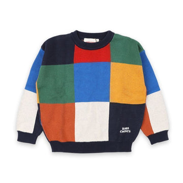 Bobo Choses Kids Tile Colorblock Knit (Multi) B225AC110 991 147641369 [P]